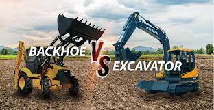 Comparing Backhoes and Excavators for Construction